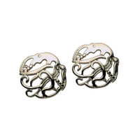Urnaes-Style Earrings from Denmark (stud) (sterling silver)